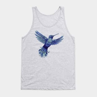 Hummingbird Mandala-Style Bird Watching for Men Tank Top